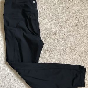 90 degree black leggings with Pockets L Large